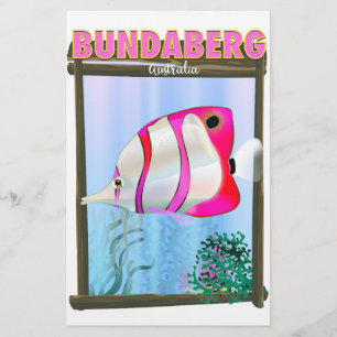 Bundaberg Australia travel poster Stationery