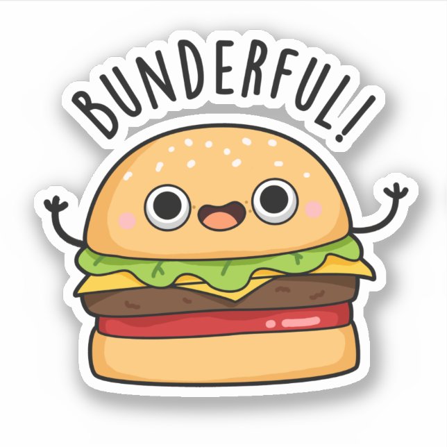 Bunderful Funny Burger Bun Pun (Front)