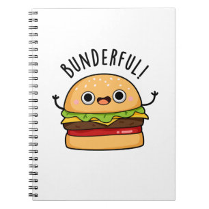 Bunderful Funny Burger Bun Pun Notebook