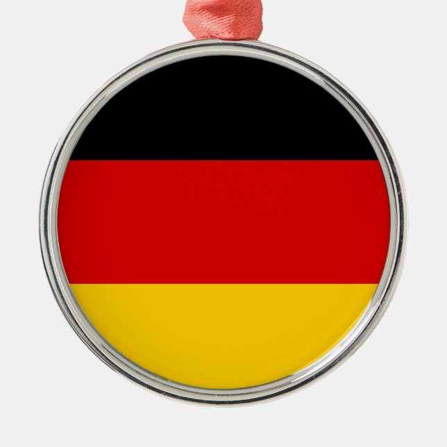 Bundesflagge Metal Tree Decoration (Front)