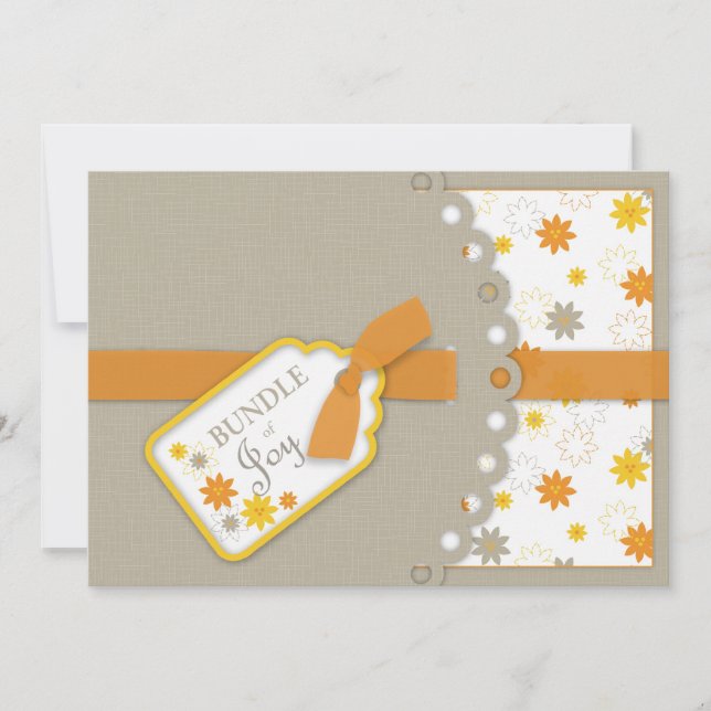 Bundle of Joy Baby Shower Invitation Card (Front)