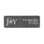Bundle Of Joy Chalk Snowflake Winter Baby Shower<br><div class="desc">Address labels featuring an illustration of a snowflake incorporated into text,  "Bundle Of Joy."  Background is chalkboard inspired.</div>