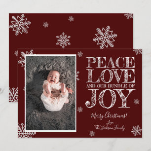Bundle of Joy Christmas Photo Card