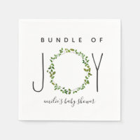 Bundle Of Joy Greenery Wreath Neutral Baby Shower
