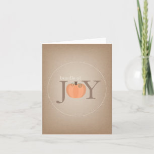 Bundle Of Joy Pumpkin Baby Card
