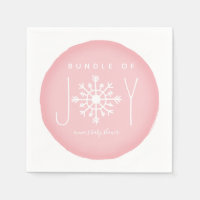 Bundle Of Joy Winter Pink Baby Shower