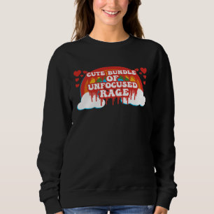 Bundle Of Unfocused Rage Rainbow Clouds Hearts Pas Sweatshirt