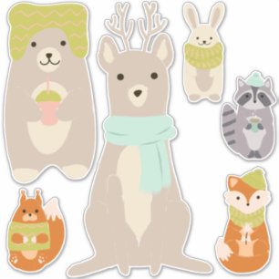 Bundled Up For Winter Cute Animals Baby Room