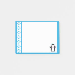 Bundled Up Penguin Post-it Notes