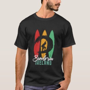 Bundoran Beach Ireland Vintage Retro Surfing T-Shirt