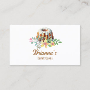 Bundt Cake Bakery Business Card