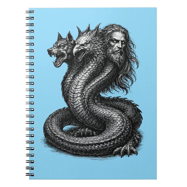 Bune Demon Three Faces, One Power Notebook (Front)