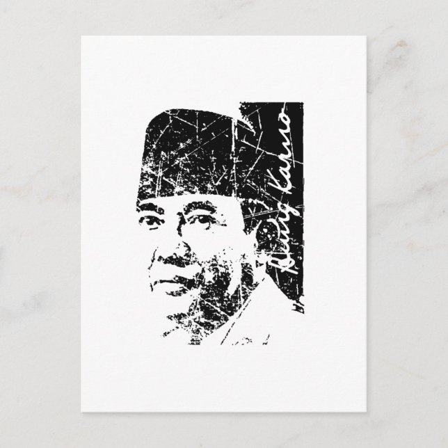 Bung Karno Postcard (Front)