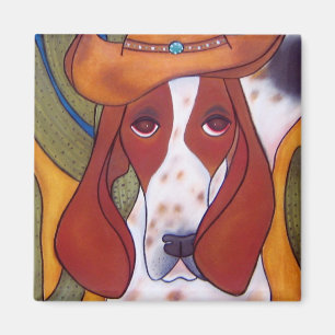 Bungalowart.com Desert Hound Magnet