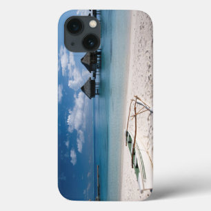 Bungalows from beach Motu Toopua iPhone 13 Case