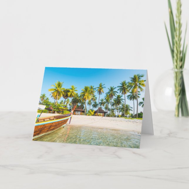Bungalows on the Beach | Ko Mook, Thailand Card (Front)