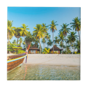 Bungalows on the Beach   Ko Mook, Thailand Tile