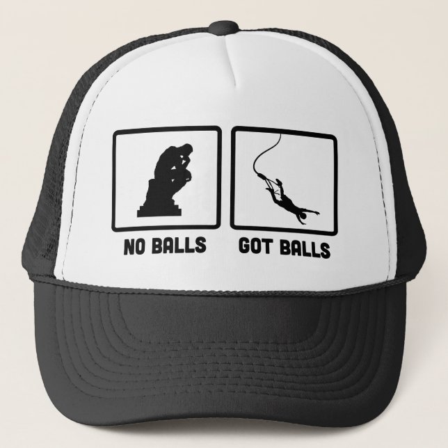 Bungee Jumping Trucker Hat (Front)