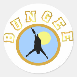 Bungee T-shirts and GIfts. Classic Round Sticker