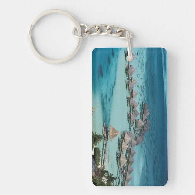 Bunglows of Beachcomber Hotel Key Ring (Front)