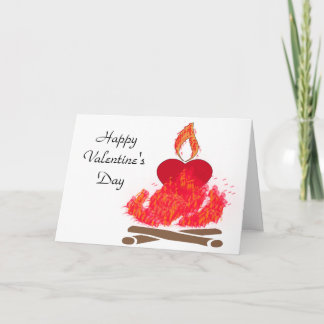 Buning heart valentine's day card