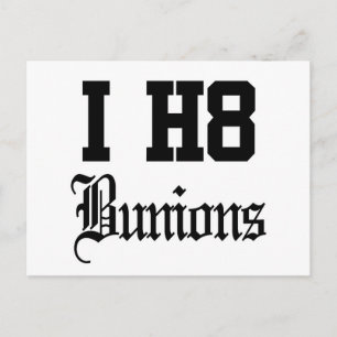 bunions postcard