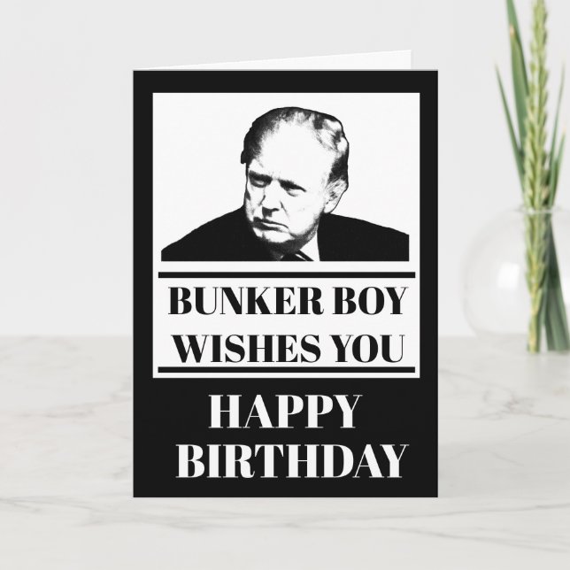 Bunker Boy wishes you Happy Birthday Card (Front)