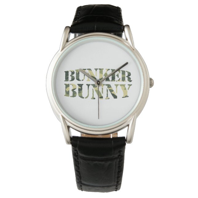 BUNKER BUNNY CAMO / CAMOUFLAGE WATCH (Front)