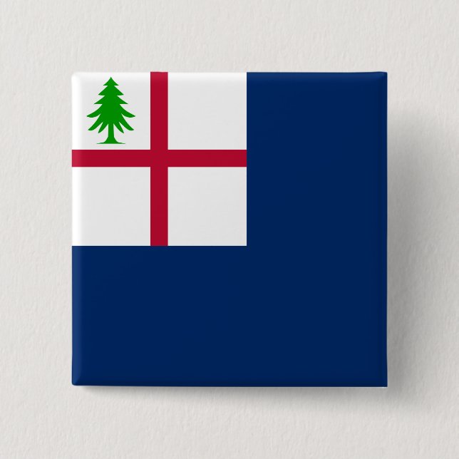 Bunker Hill Flag 15 Cm Square Badge (Front)
