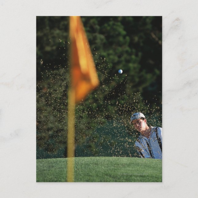 Bunker shot (Golf) Postcard (Front)