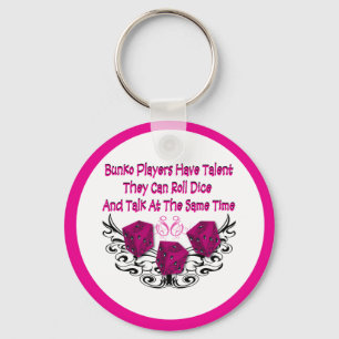 Bunko players have talent key ring