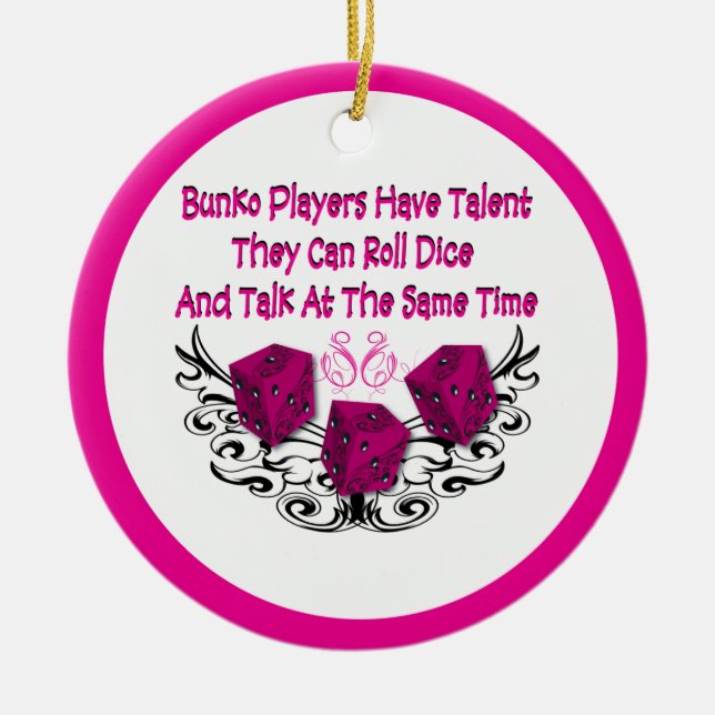 Bunko Players Have Talent Ornament (Front)