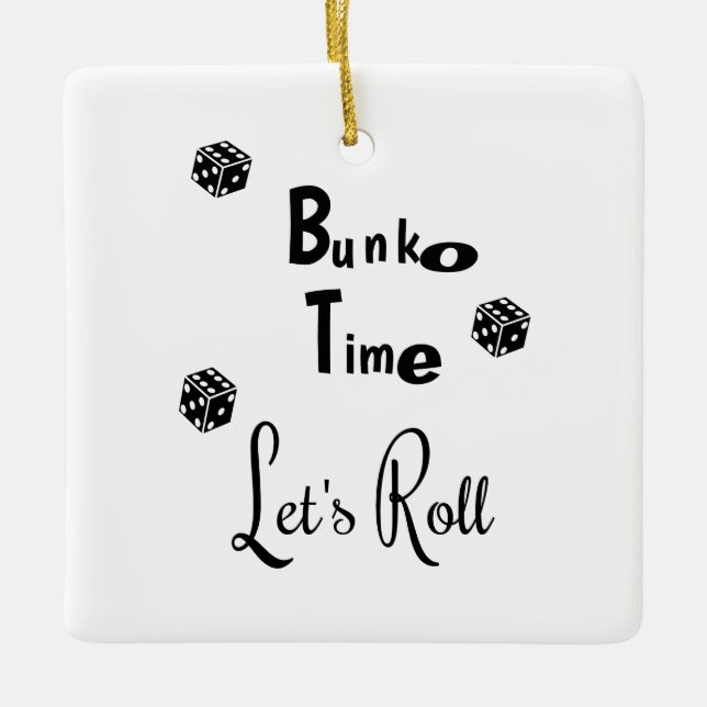Bunko Time Personalised Ornament (Front)