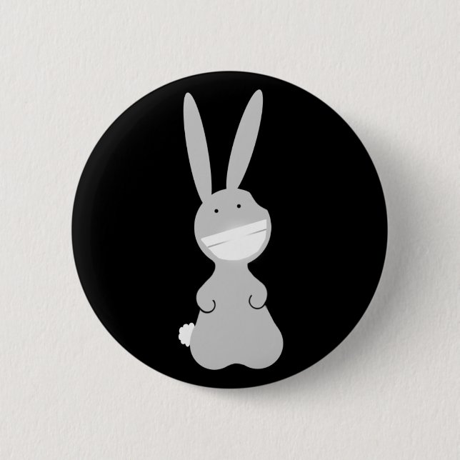 Bunnie Yay 6 Cm Round Badge (Front)