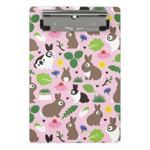 Bunnies And Their Treats Mini Clipboard
