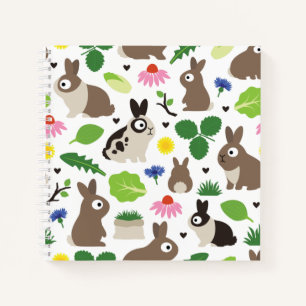 Bunnies And Their Treats Notebook
