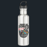 Bunnies are Overrated Stay Feral Raccoon Eggs Happ 710 Ml Water Bottle<br><div class="desc">Bunnies are Overrated Stay Feral Raccoon Eggs Happy Easter T-Shirt_1</div>