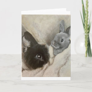 Bunnies Blank Greeting Card