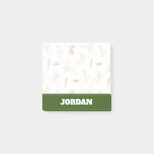 Bunnies & Ducks on the Farm Pattern Post-it Notes