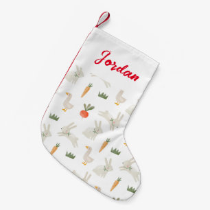 Bunnies & Ducks on the Farm Pattern Small Christmas Stocking