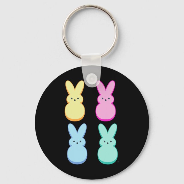 Bunnies Easter Colourful Sugary Bunnies Squad  Key Ring (Front)