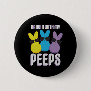 Bunnies Easter Hangin With My Bunnies Cool Bunnies 6 Cm Round Badge
