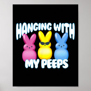 Bunnies Easter Hangin With My Bunnies Sugary Team Poster