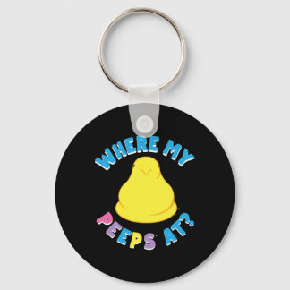 Bunnies Easter Where My Bunnies At Clic Chick  Key Ring