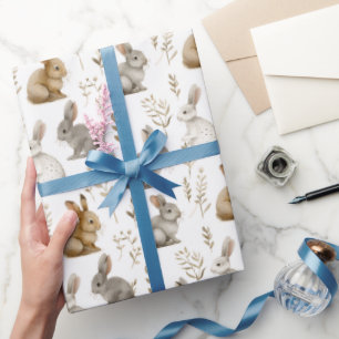 Bunnies & Foliage Wrapping Paper