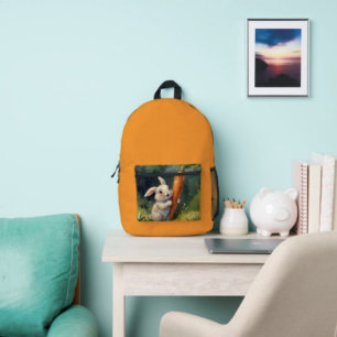 Bunnies Galore Printed Backpack
