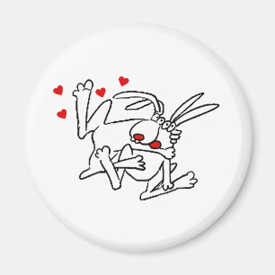 Bunnies In Love Magnet