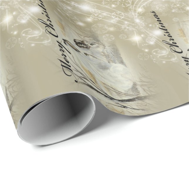 Bunnies/Rabbits Christmas Wrapping Paper (Roll Corner)