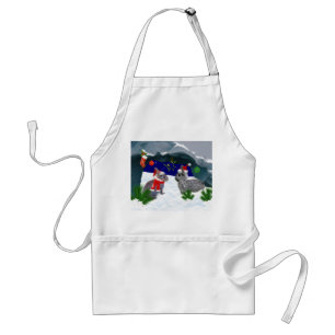 Bunnies under the Mistletoe Apron
