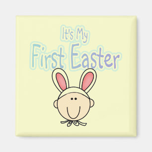 Bunny 1st Easter (boy) Tshirts and Gifts Magnet